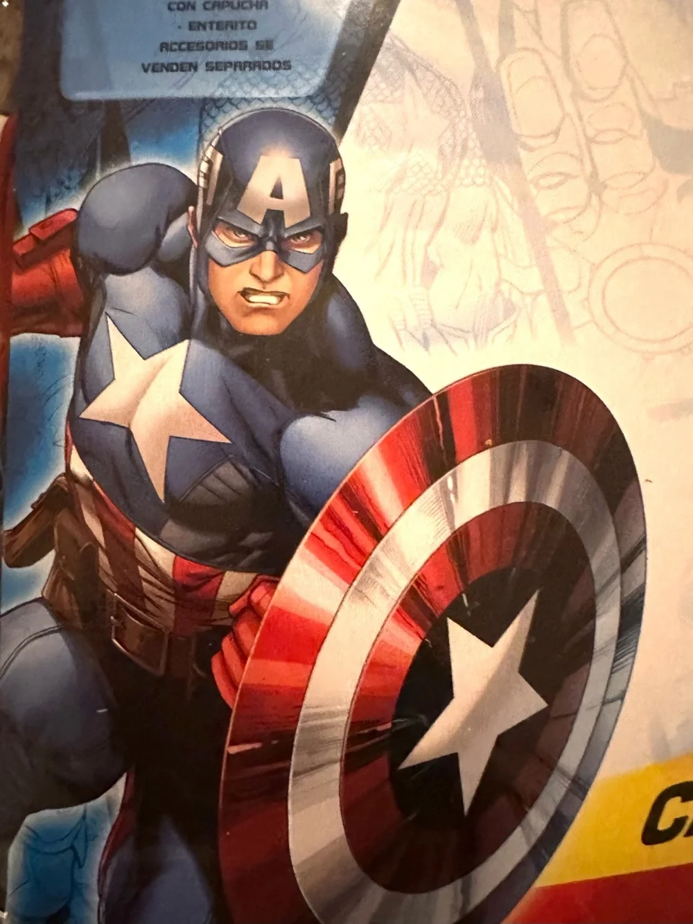 Boys- Marvel Captain America Kids Costume - Blue & Red. Sz-M. NWT - Picture 2 of 6
